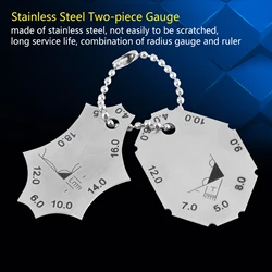 Welding Gauge Welding Ruler Fillet Weld Tee Joint Welding Throat Depth Leg Length Gauge Ruler Two piece Gage Two piece Gage