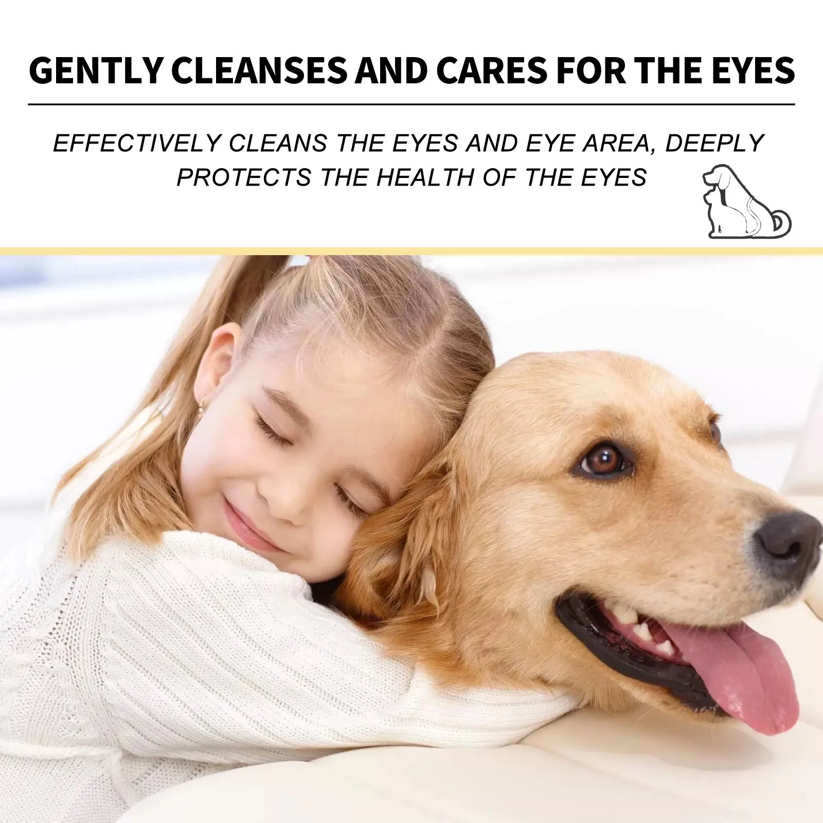 Pets Eye Drops Itching Reliever Anti Inflammatory Dog Cataract Eye Treatment Clean Eye Dirt Lubricating Cat Tear Stain Remover