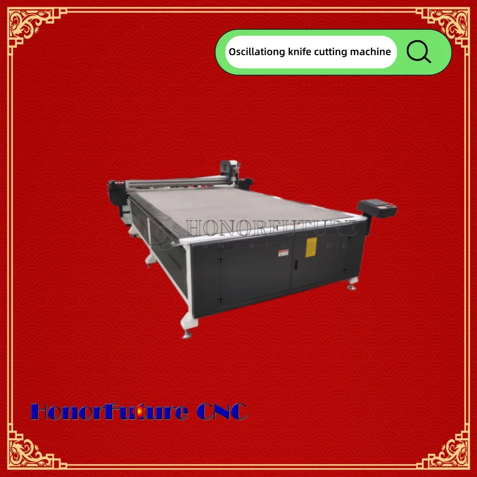 Large Size 1625 Vibrating Knife Cutting Machine Cnc Fabric Oscillating Knife Cutter for Fabric Cardboard Cutting