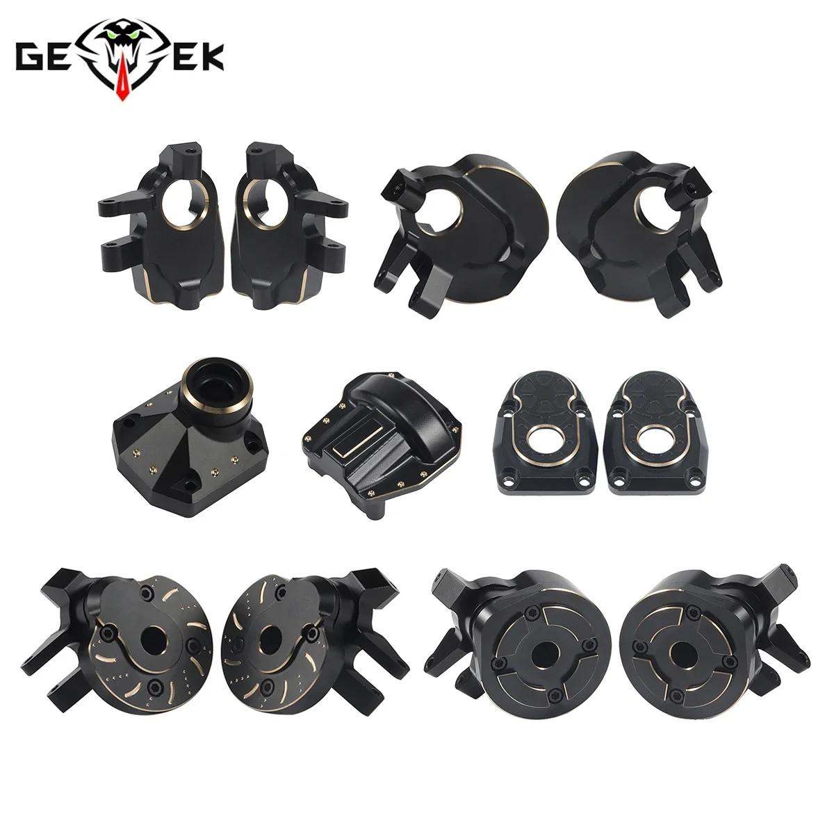Mosiężna osłona portalu Zwrotnice Osłony dyferencjału Obciążniki dla osi Axial Capra 4WS SCX10 III AR45P Vanquish F9 SuperShafty CP44