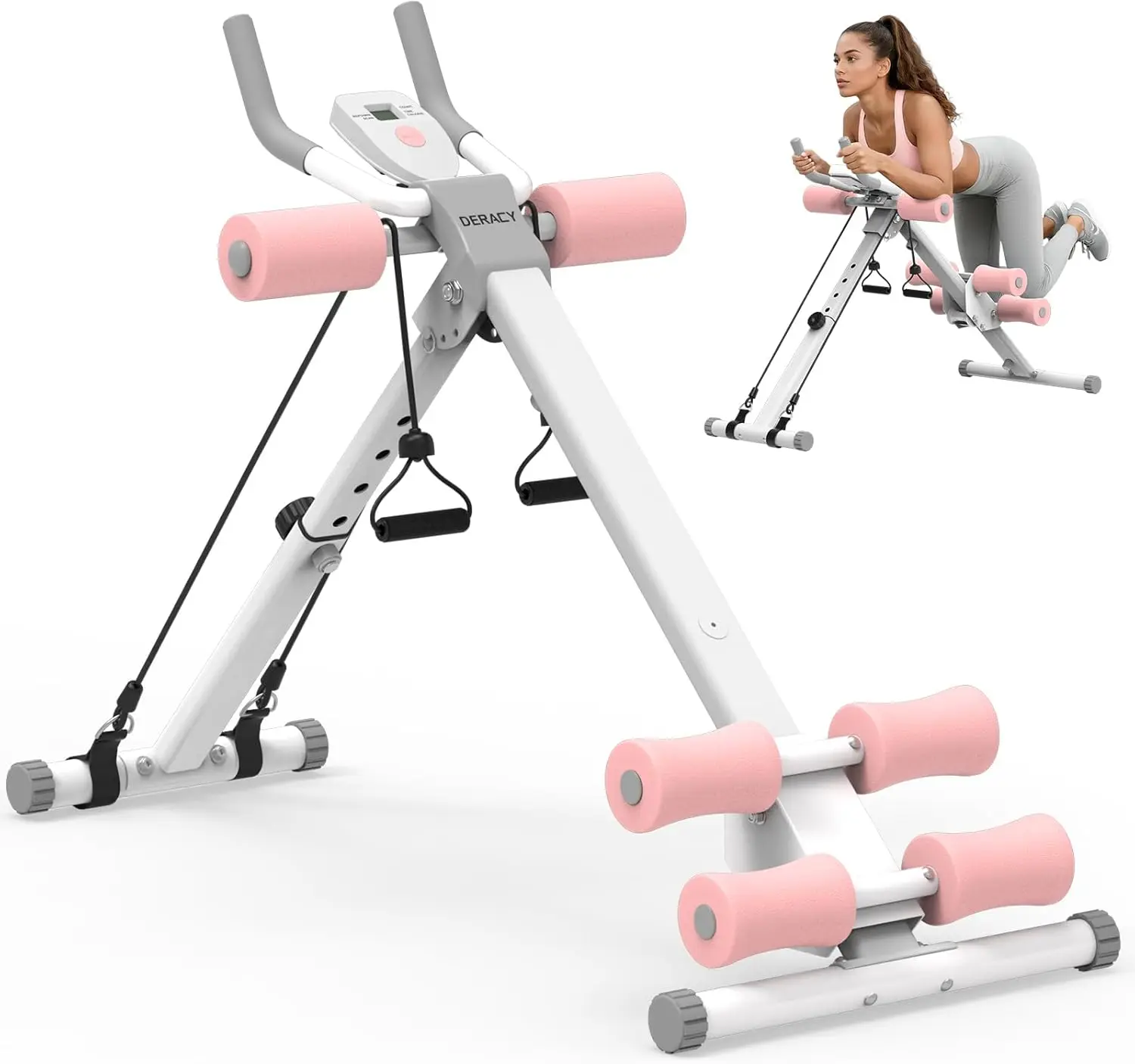 

Регулируемый тренажер для пресса для домашнего спортзала, складное оборудование для тренировки мышц кора с нагрузкой до 200 кг