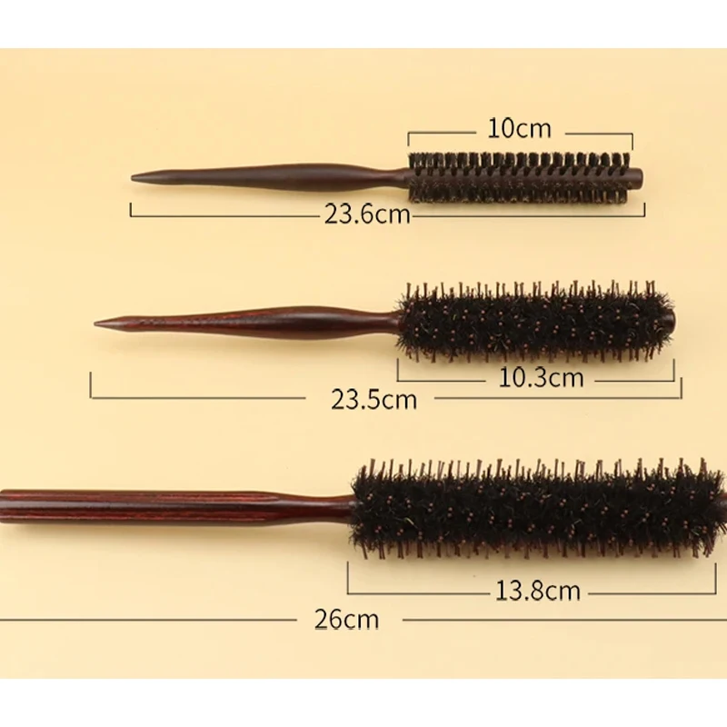 1pc professional anti-static curly hair comb bristle curling brush hair styling hair curling comb Special for real hair wigs