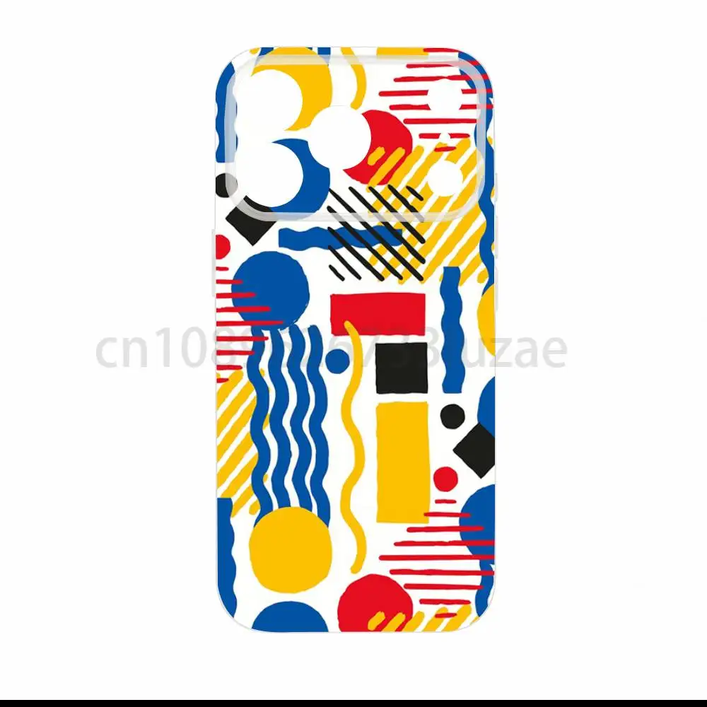 Abstract Piet Mondrian  For Magsafe Wireless Charging Case for iPhone 17 16 14 15 Plus 13 12 Pro Max Air 11 TPU Soft Cover