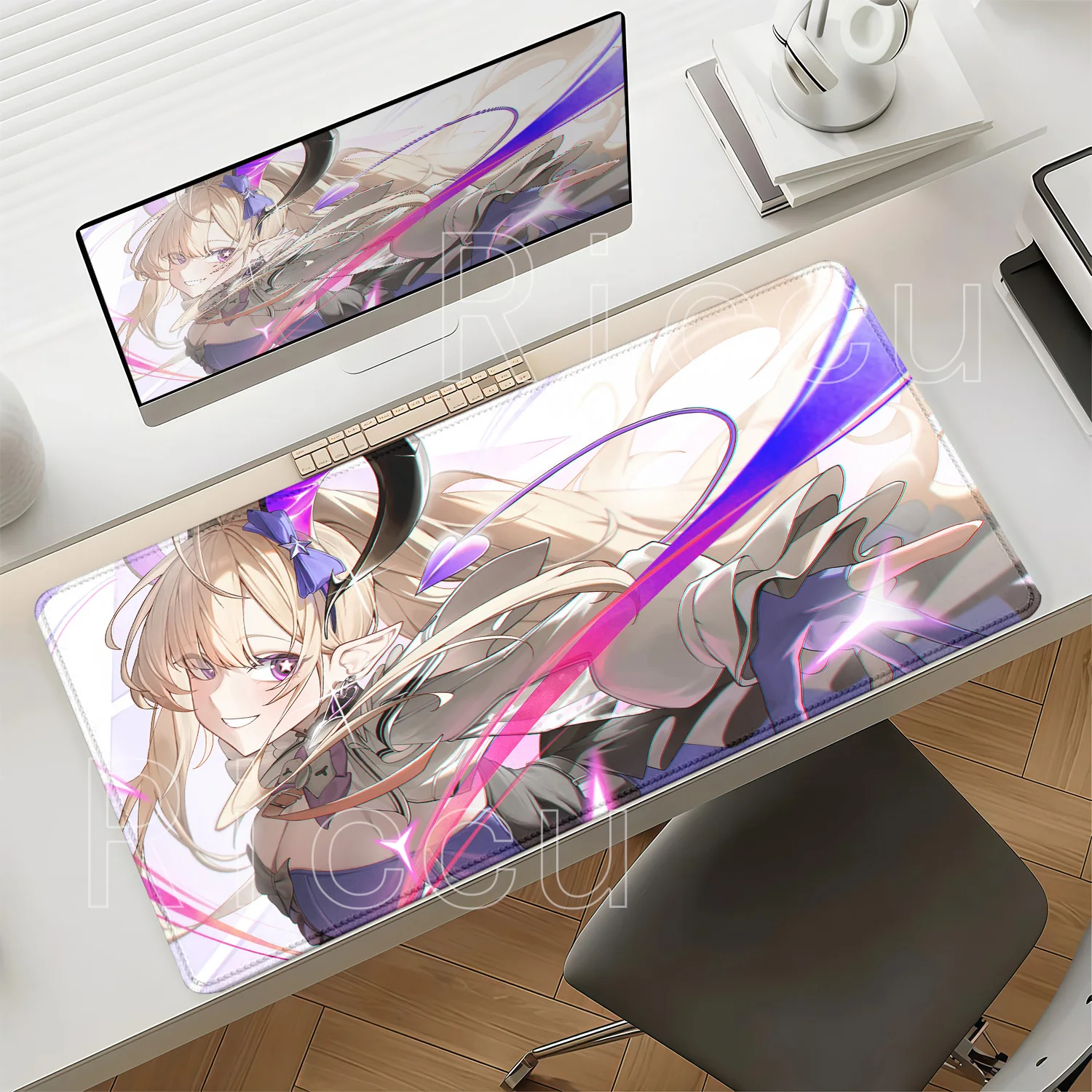 HD Printing Liino Arknights Endfield Larger Mouse Pad Office Larger Keyboard Gaming Overlock Mousepad PC Non-slip Base Desk Mat