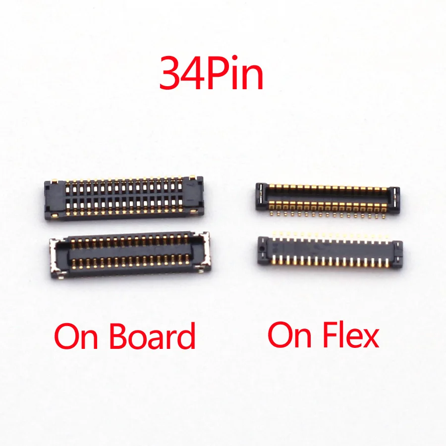 

10Pcs 34pin LCD Display FPC Connector Screen Flex Port On Board For Huawei Y6 Y7 Prime 2019/Y7 Y6 Pro 2019/Y6s 2019/Y9 2019/Y8S