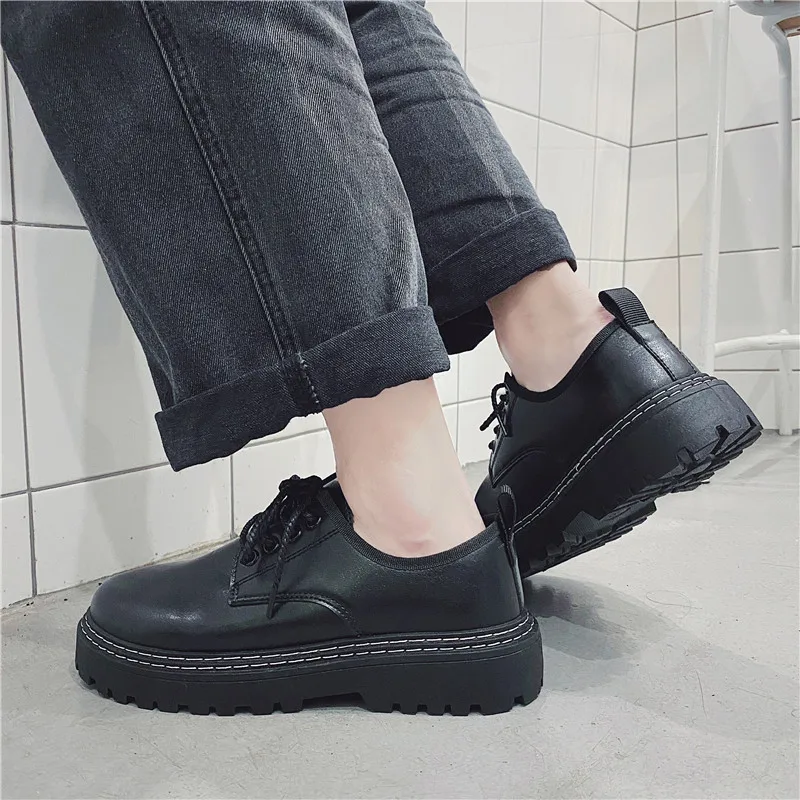 Men Shoes Leather Casual Shoes Fashion Moccasins Unisex Business Shoes Men\'s Shoes Fashion British Driving Shoes Boots