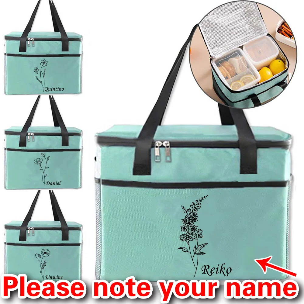 Personalized Customized Outdoor Insulation Bag Large-capacity Fresh-keeping Picnic Bag Portable Ice Pack