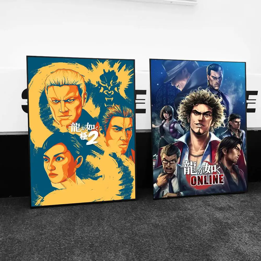 1 قطعة ياكوزا مثل التنين لعبة ملصق جودة عالية طباعة مقاوم للماء جدار الفن ملصق لشريط غرفة المعيشة ديكور هدية