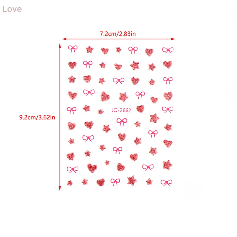 [L&P] ملصقات أظافر على شكل فراشة وردية اللون على شكل فراشة ليزر لامعة ثلاثية الأبعاد شارات أظافر على شكل فراشة لاصقة