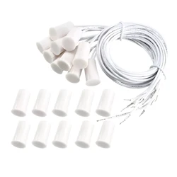 10Pcs/Set Magnetic Reed Switch RC-33 NC Recessed Wired Window Door Contact Sensor For Home Security And Burglar Alarm Systems