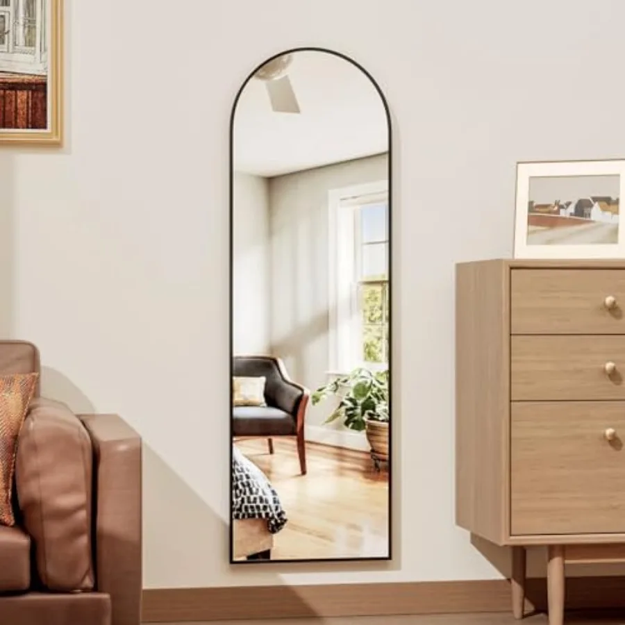 

Full Length Door Mirror Wall Mounted Wall Mirrors 50"X16" Arched Behind Door/Full Length Mirror for Use in Living Rooms Rooms B