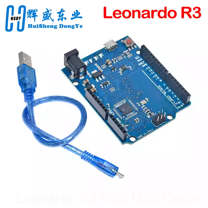 Leonardo R3 Microcontroller Original Atmega32u4 Development Board Or With USB Cable Compatible For Arduino DIY Starter Kit
