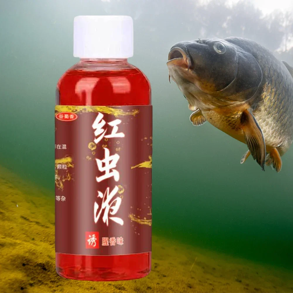 Concentrated Red Worm Liquid Multipurpose Concentrated Fish Bait Additive Permeability Red Worm Additive for Trout Cod Carp Bass