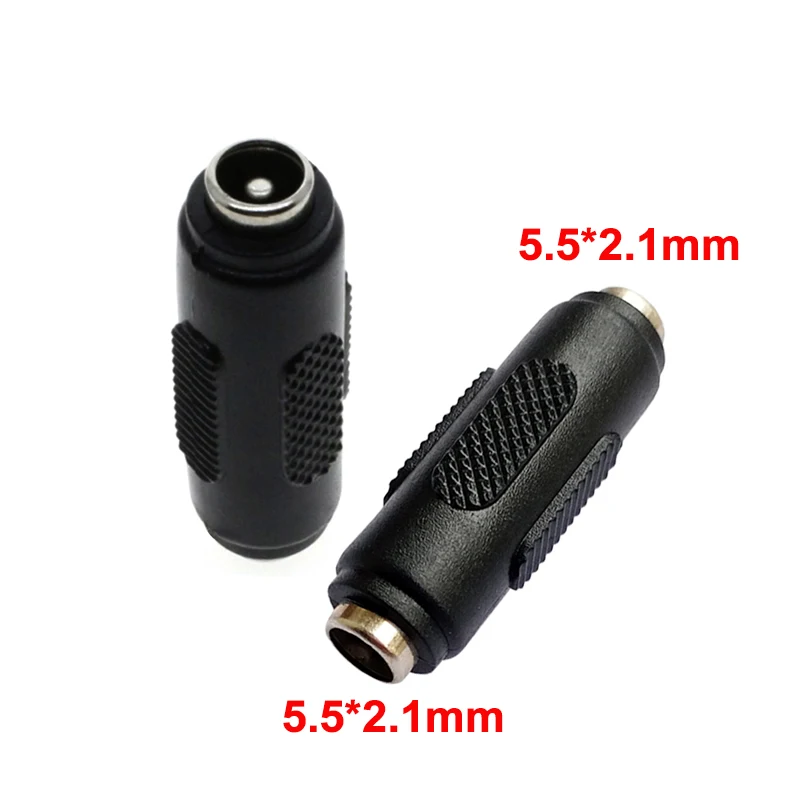 

2/5pcs DC Conversion Jack 5.5X2.1mm Female to Female Panel Mounting Adapter DC Power Socket Connector
