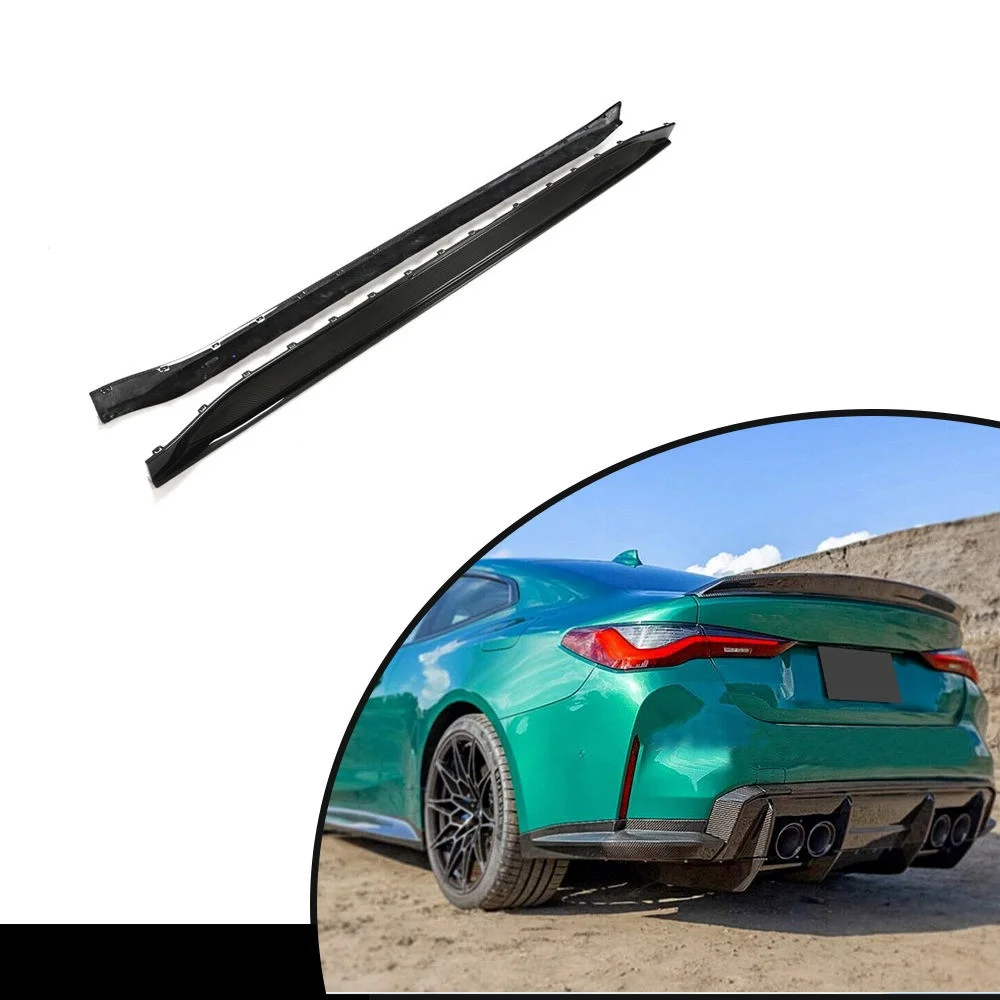Prepreg Carbon Fiber G80 M3 Side Skirts Extension for BMW NEW M3 2021 2022