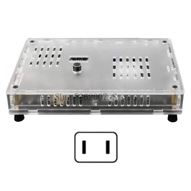 Scart YPbPr Video Converter with Remote for Consoles Video Audios Converter 40JB