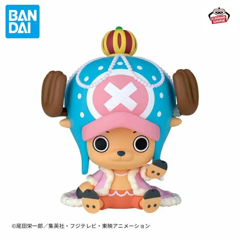 En Stock BANDAI genuino BANPRESTO One Piece Sofvimates figura de Anime Tony Tony Chopper Bepo Karoo Anime muñeca 13cm modelo juguete para regalo