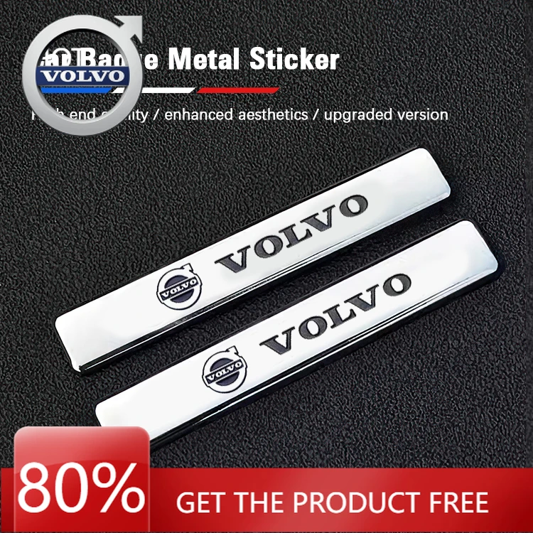 

Эмблемы 2026, новые металлические наклейки в виде листьев автомобиля Volvo, аксессуары для авто украшения Volvo Xc60 Xc90 V40 V60 S60 V50 V90 S80 C40 X