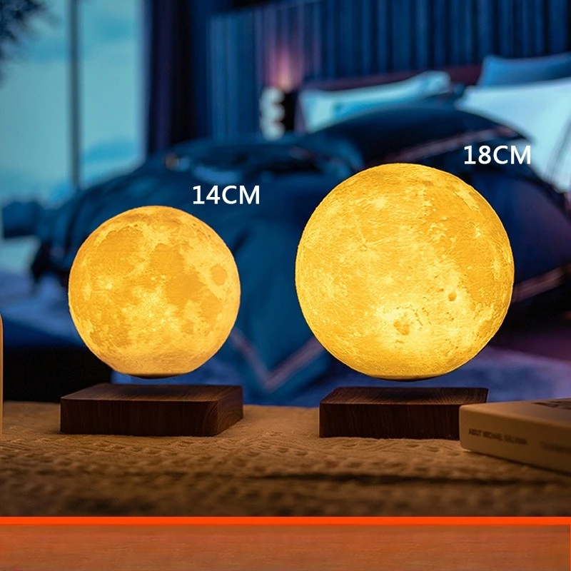 

Maglev 14cm 6-inch moon lamp ornament 3D printing moon home ornament bedside lamp, small ornament lamp