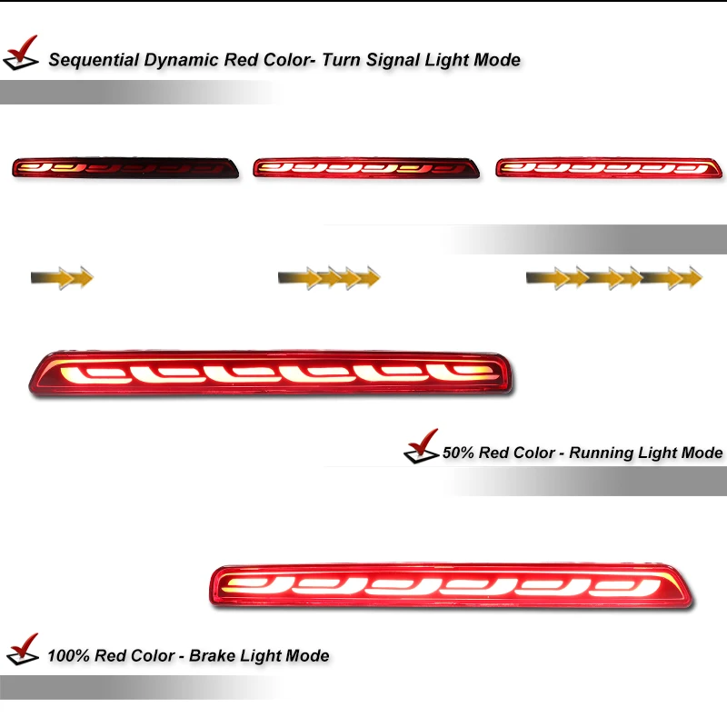Car Bumper Brake Light Reflector Turn Signal Indicators Car LED Rear Fog Lamp For Honda CR-V CRV 2023 2024 2025