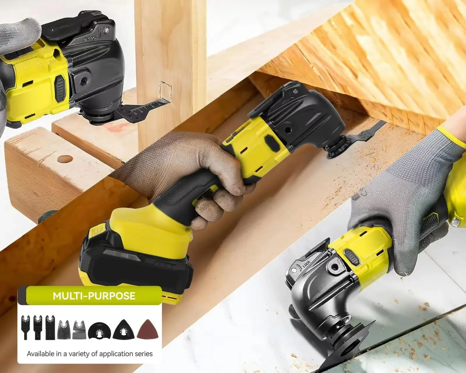Panjin Power Tool Fabricage 300W oscillerende multitools met gereedschapsloze wisselfunctie