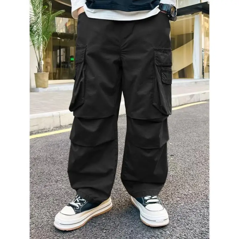 新しいメンズカジュアルパンツ NS Sle ローウエストアンブレラソルジャーパンツ PVC 素材中年向けその他素材 00%