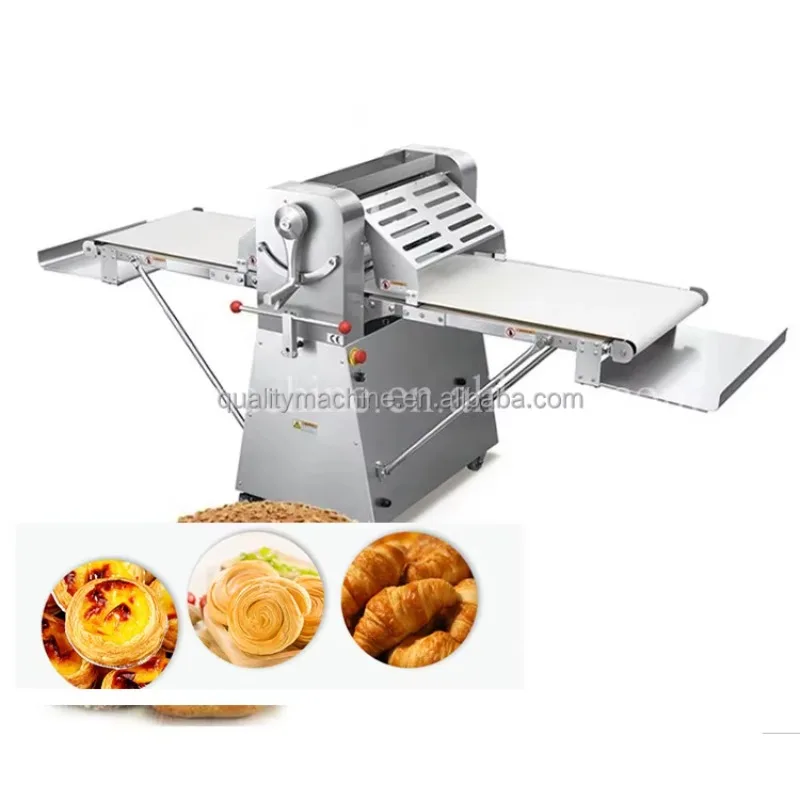 Commerical Automatic Stainless Steel Pastry Dough Sheeter / Pizza Dough Sheeter Machine