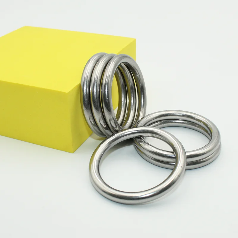 Orings Nahtloser runder runder Ring aus Edelstahl 304, glatter, solider O-Ring für Rigging, Marine, Boot, Haustier, Yoga, hängender O-Ring – Detail 4
