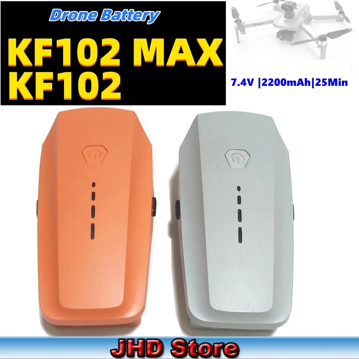 

JHD Original KF102 MAX Drone Battery 7.4V 2200mAh High Power Drone Battery For KF102/KF102 MAX Batteries wholesale spare parts