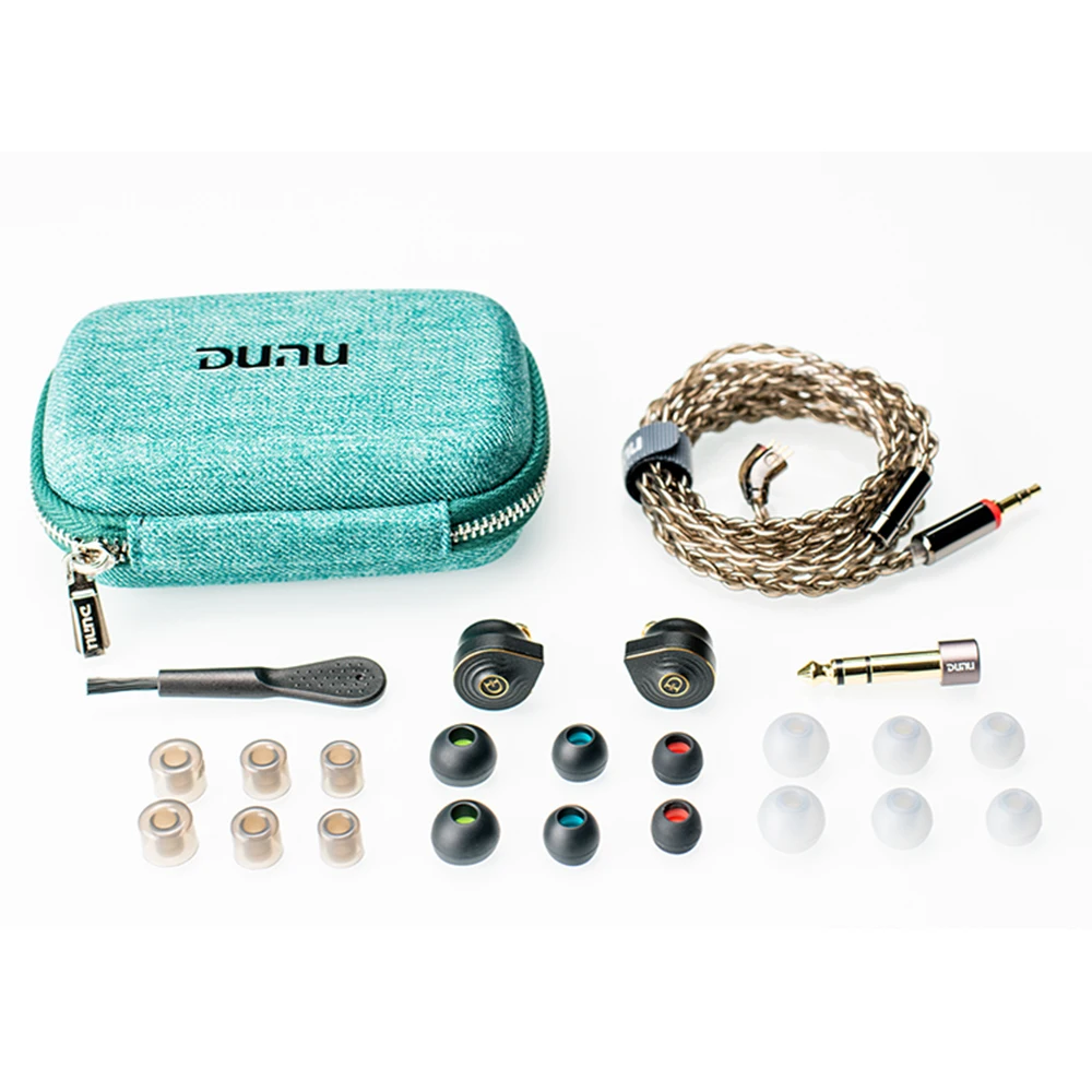 DUNU TALOS Planar 1DD + 2BA controlador híbrido auriculares intrauditivos IEM HiFi Audio música auriculares 0,78mm 2 pines Cable desmontable auriculares