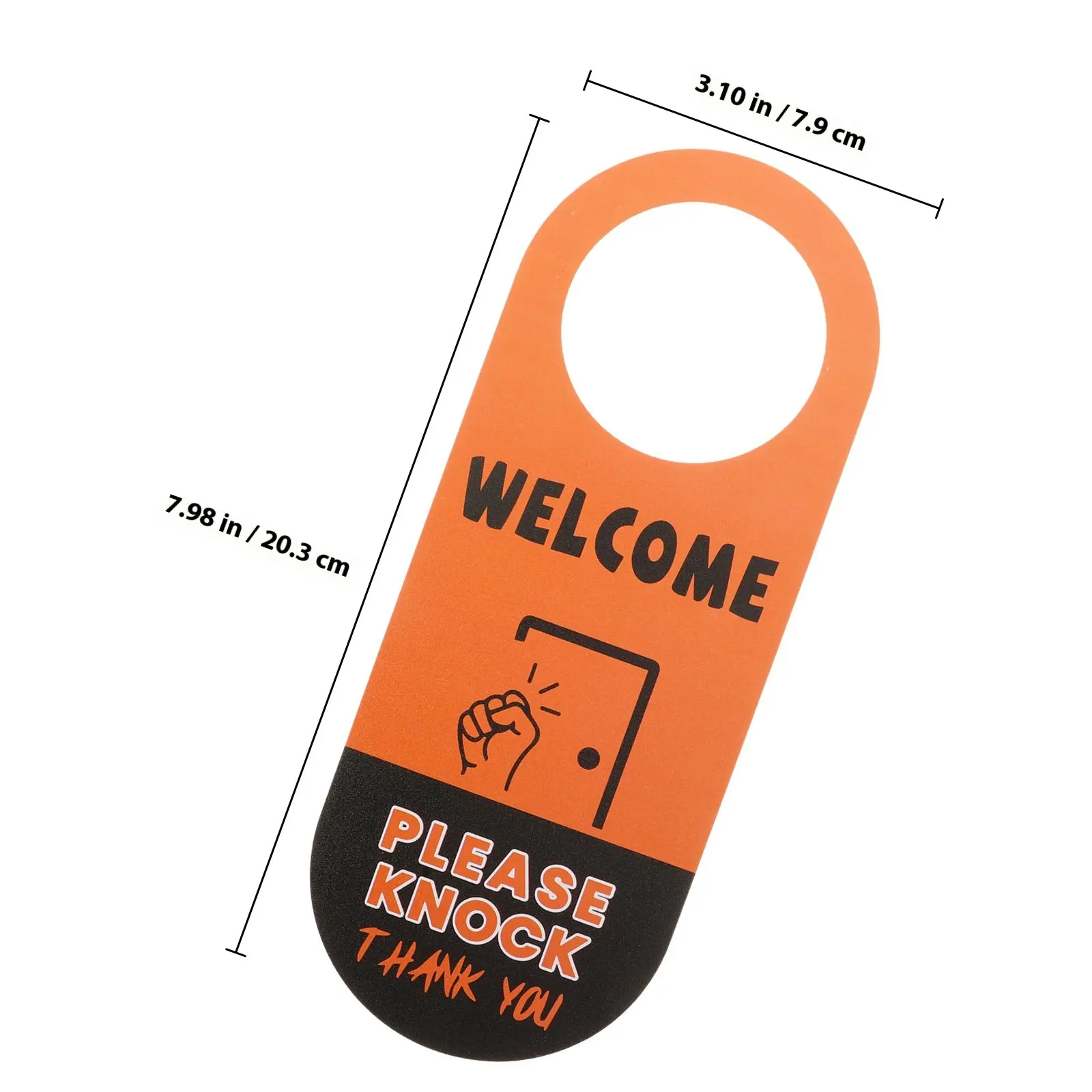 Office Door Hanger Sign Double Sided Door Knob Hanger for Hotels Commercial Offices Please Knock Do Not Disturb Message Board