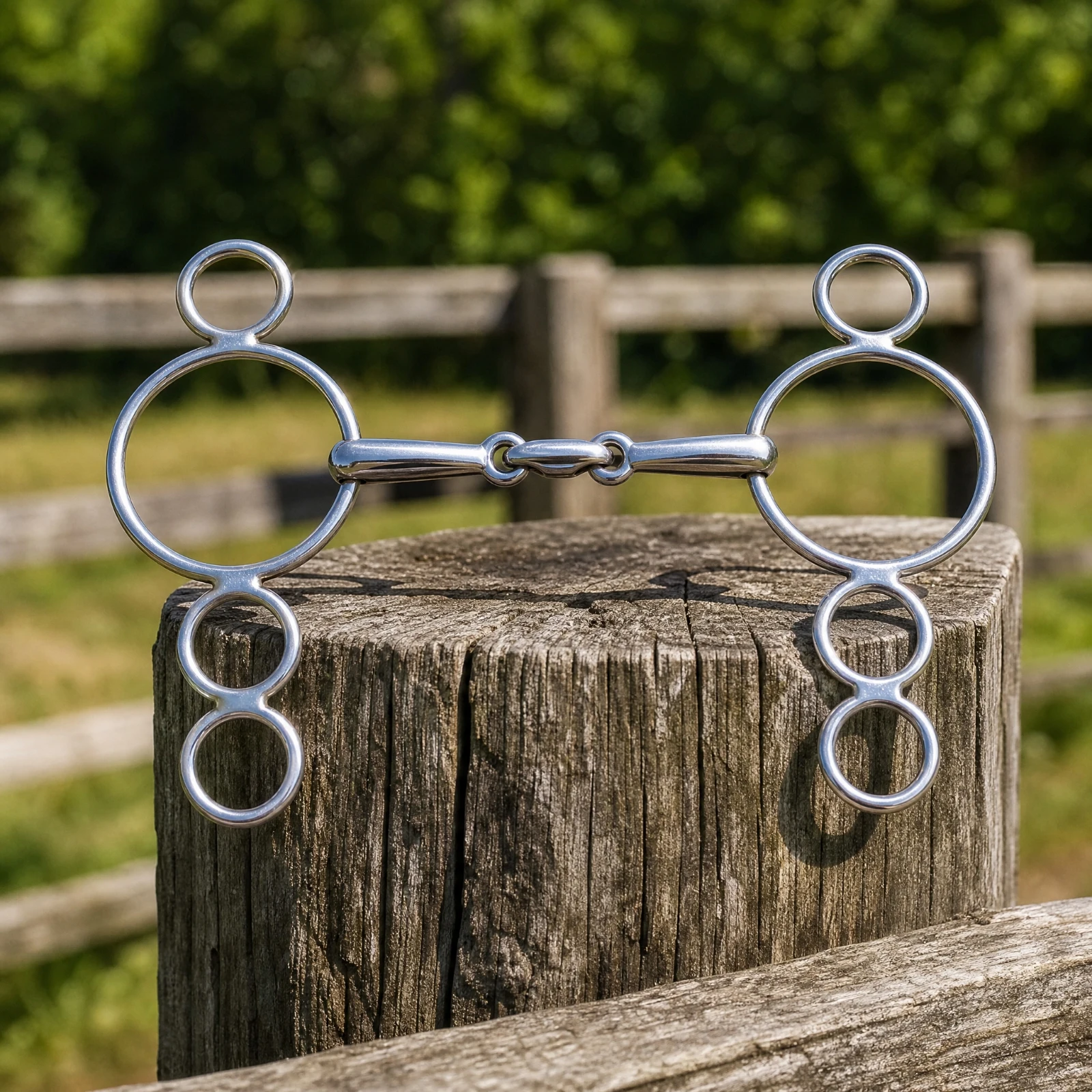 Stainless Steel Horse Bit Polished Finish Multi-Loop Horse Bit Bridle Accessory Professional Quality Training Aid Smooth Edges