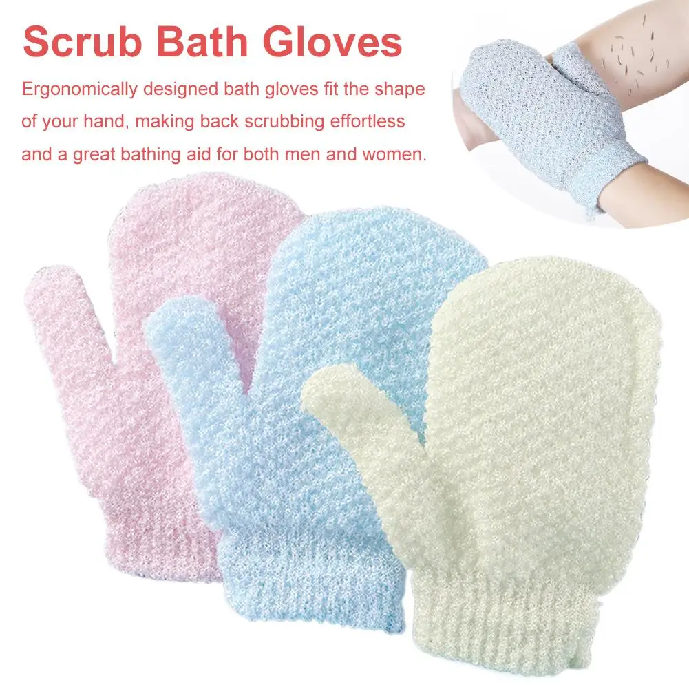 

Скраб для ванны, перчатки для чистки тела, мочалка, мягкая щетка, домашний массаж, отшелушивающая обеззараживающая губка, перчатки для ленивой ванны