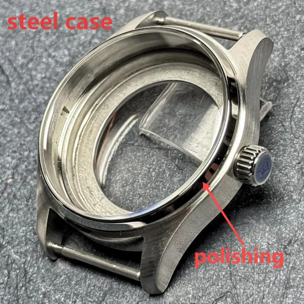 T2 Titanium/staal Pilot Duikhorlogekast voor NH34 NH35 NH38 NH70 PT/ETA AR Saffier 20BAR Waterdicht Anti-allergie horloge onderdeel