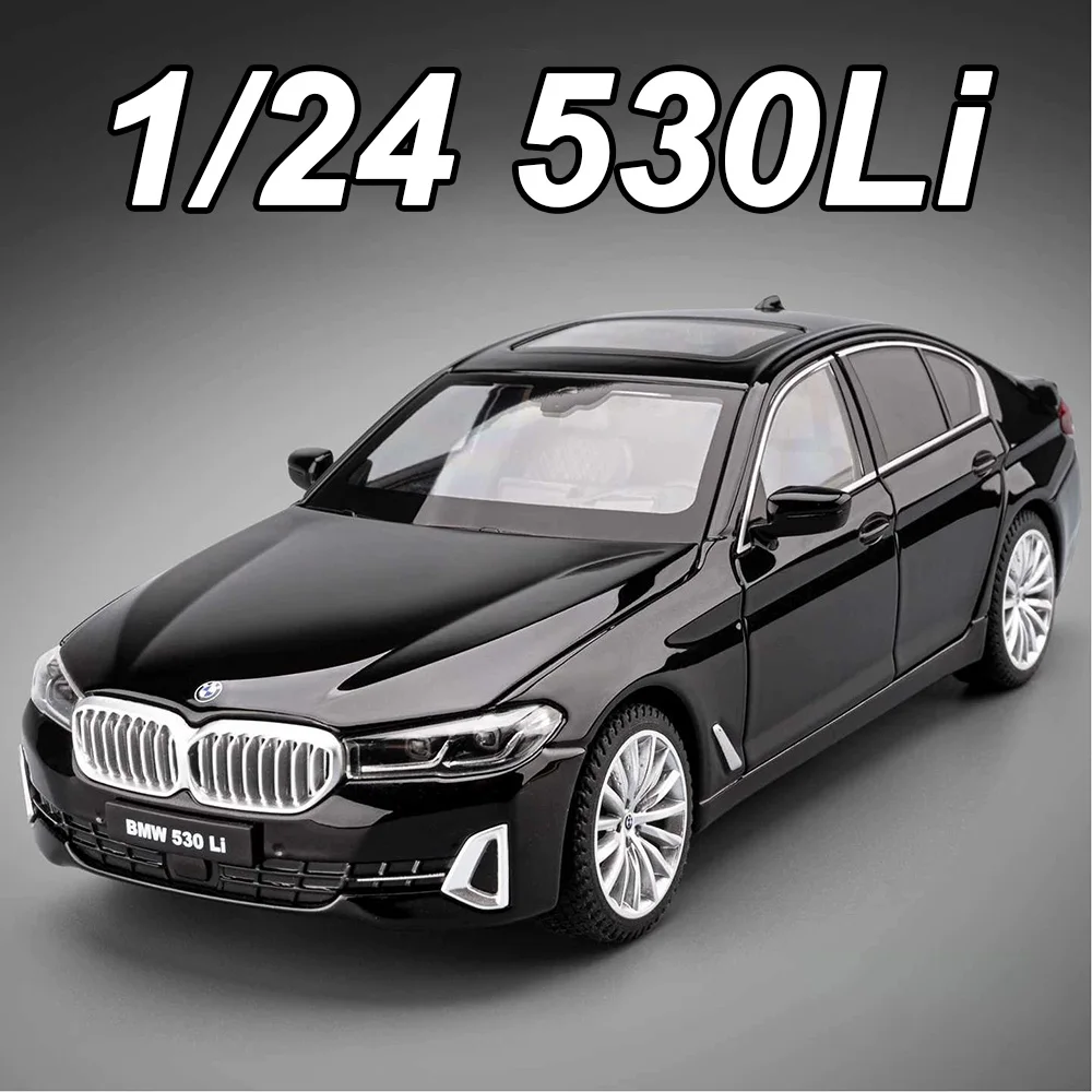 

Scale 1:24 530Li 760Li Alloy Models Toys Diecast Car 6 Doors Opened Rubber Tires Pull Back Miniature Models Popular Gifts Adult