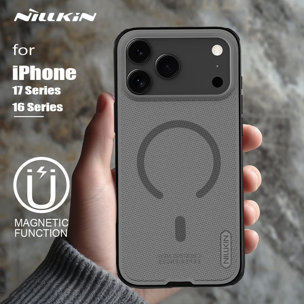 Etui magnetyczne Nillkin Frosted Pro Magsafe z twardego PC, pełna ochrona 360 stopni na tył telefonu iPhone 16 17 Pro Max Air 16e — zdjęcie produktu 2