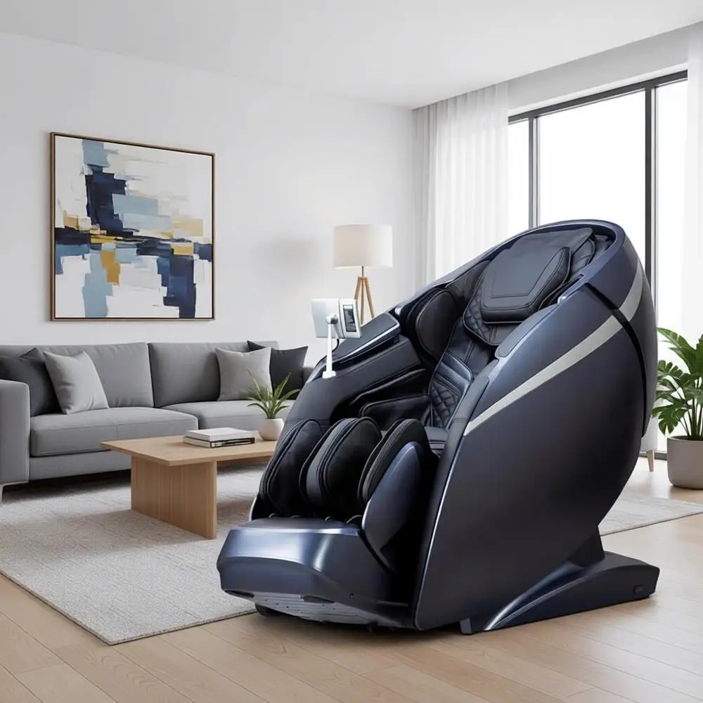 

Массажное кресло 4D DuoMax SL-Track с интеллектуальным датчиком и массажем в виде клавиш пианино, черное