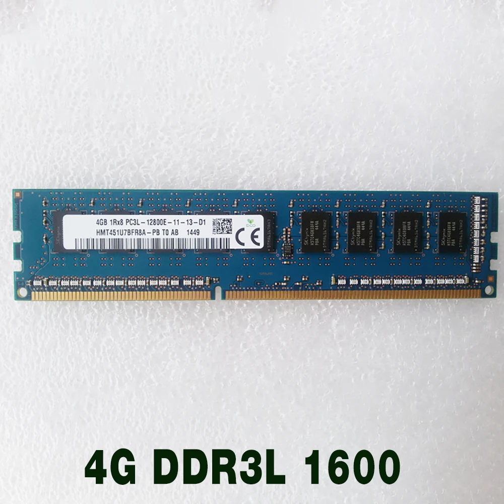 

1 pcs 4GB 1Rx8 PC3L-12800E 4G DDR3L 1600 ECC RAM For SK Hynix Memory High Quality Fast Ship 4G DDR3L 1600