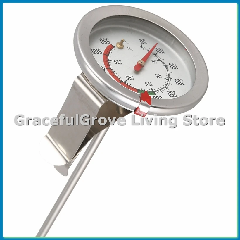 

Удобный 8-дюймовый термометр для жарки мяса и индейки с 2-дюймовым циферблатом из нержавеющей стали-ABFB