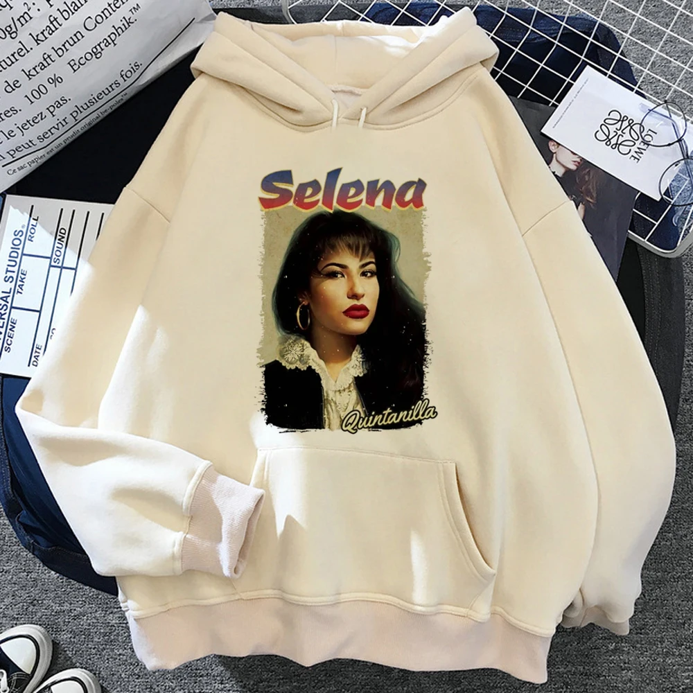 Selena Quintanilla hoodies women aesthetic graphic vintage long sleeve top sweater clothing female Fleece Hooded Shirt