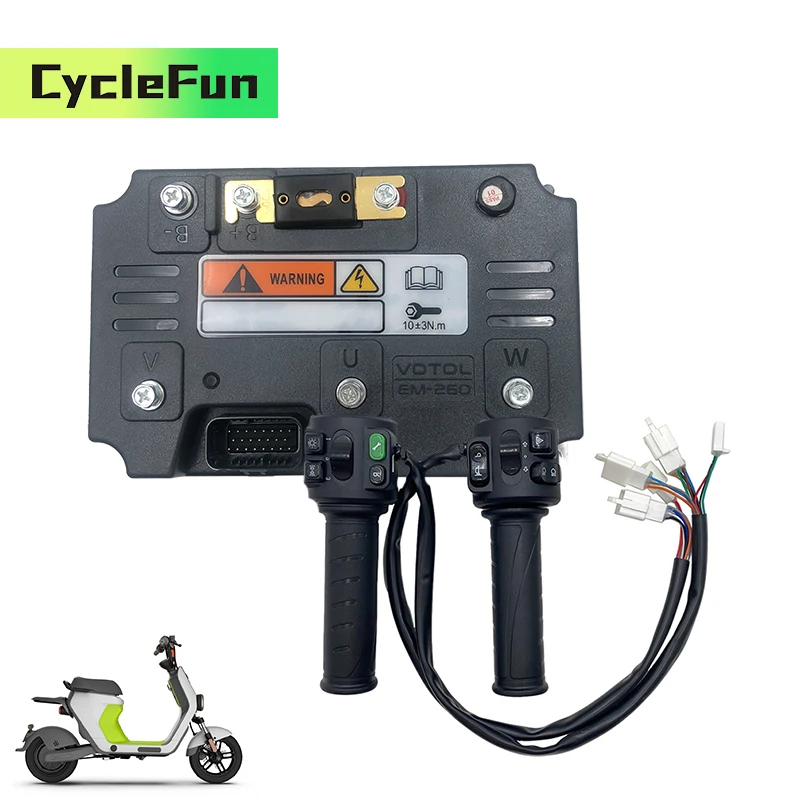 

Контроллер BLDC Votol EM260S 72 В 600 А EM-260S и дроссельная заслонка T08 для двигателя среднего привода PMSM программируемых электрических мотоциклов ATV