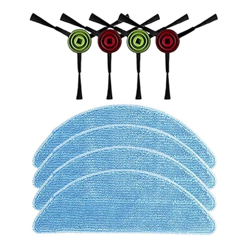 

Spare Side Brush, Mop Cloth For Ilife T10S Robot Vacuum Cleaner Replacement Spare Parts Accessories Kit