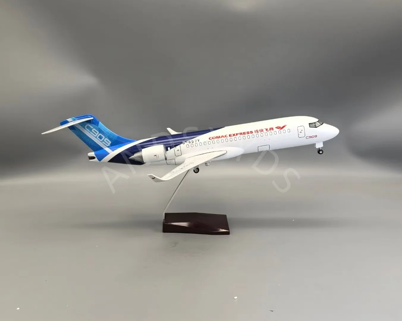 

Decor NEW 1/70 Scale 47CM Airplane Airbus C909 Commercial Express Line Airlines Model LED Light & Wheel Landing Gear Resin Book