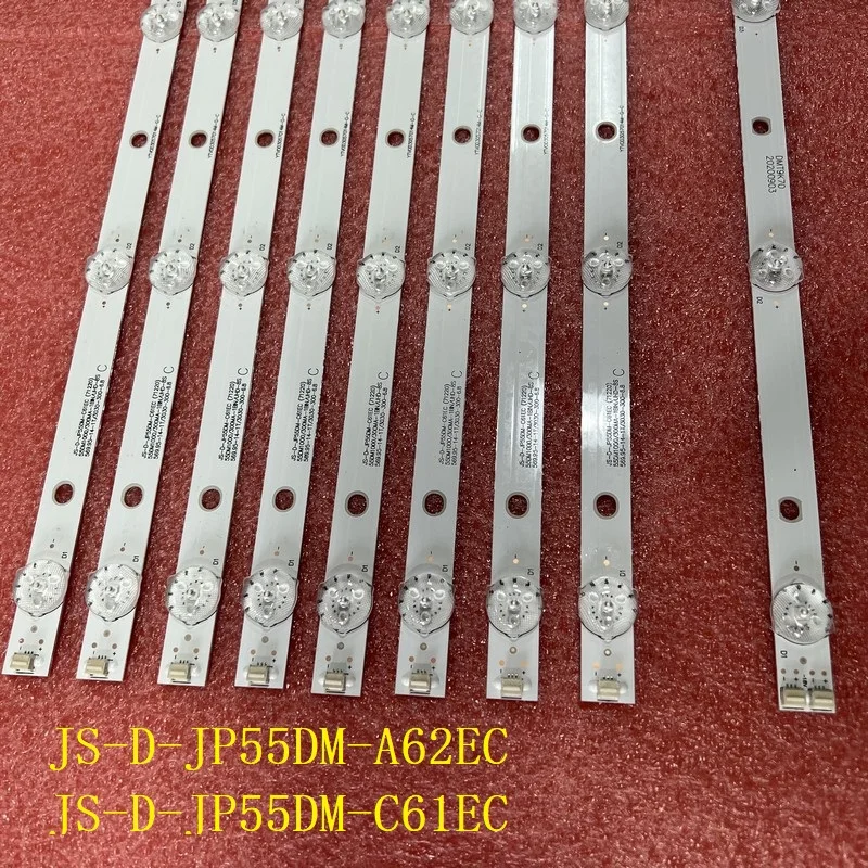 LED backlight Strip(9)For BBK 55LEX-8158/UTS2 AKTV JS-D-JP55DM-A62EC C61EC 55DM1000/600MA-2BIN 55DM1000/300MA-ABIN/FHD ND55K4000