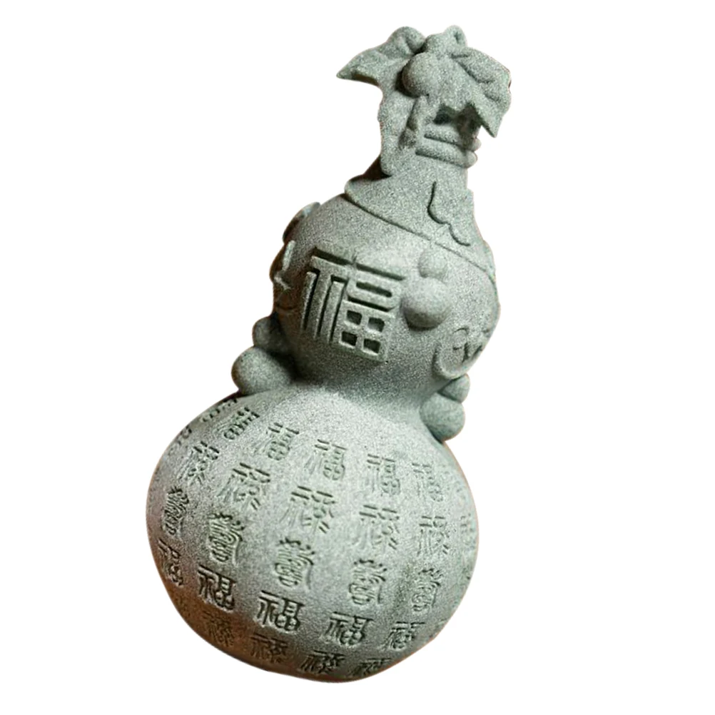 

stone Gourd naments Desktop Home Decor Prosperity Symbol Adornments Wealth Luck Charm Office Bedroom