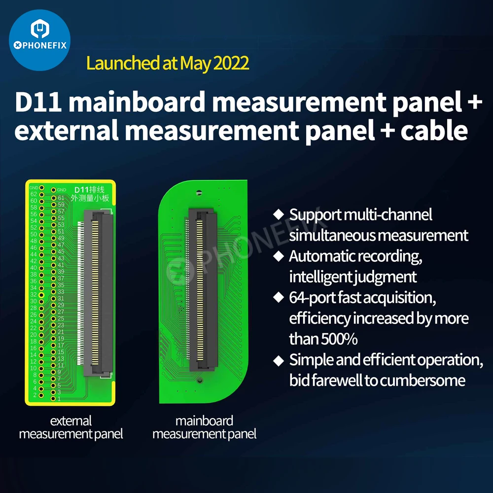 JCID-D11 Digital Detector D11-11 Test Cable for Measuring PCB Board Data Short Circuit Repair with JC Online Maintenance Diagram
