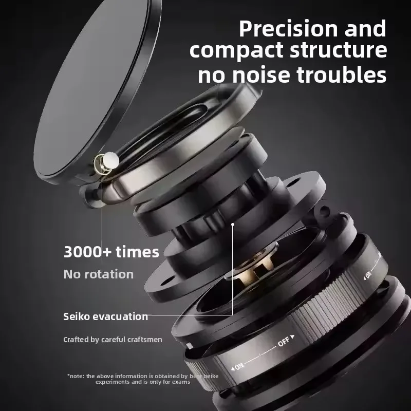 حامل هاتف مغناطيسي مفرغ T30، لقفل دوار قابل للتعديل لتركيب الهاتف بكوب الشفط، لسيارتك/صالة الألعاب الرياضية/المرآة #5