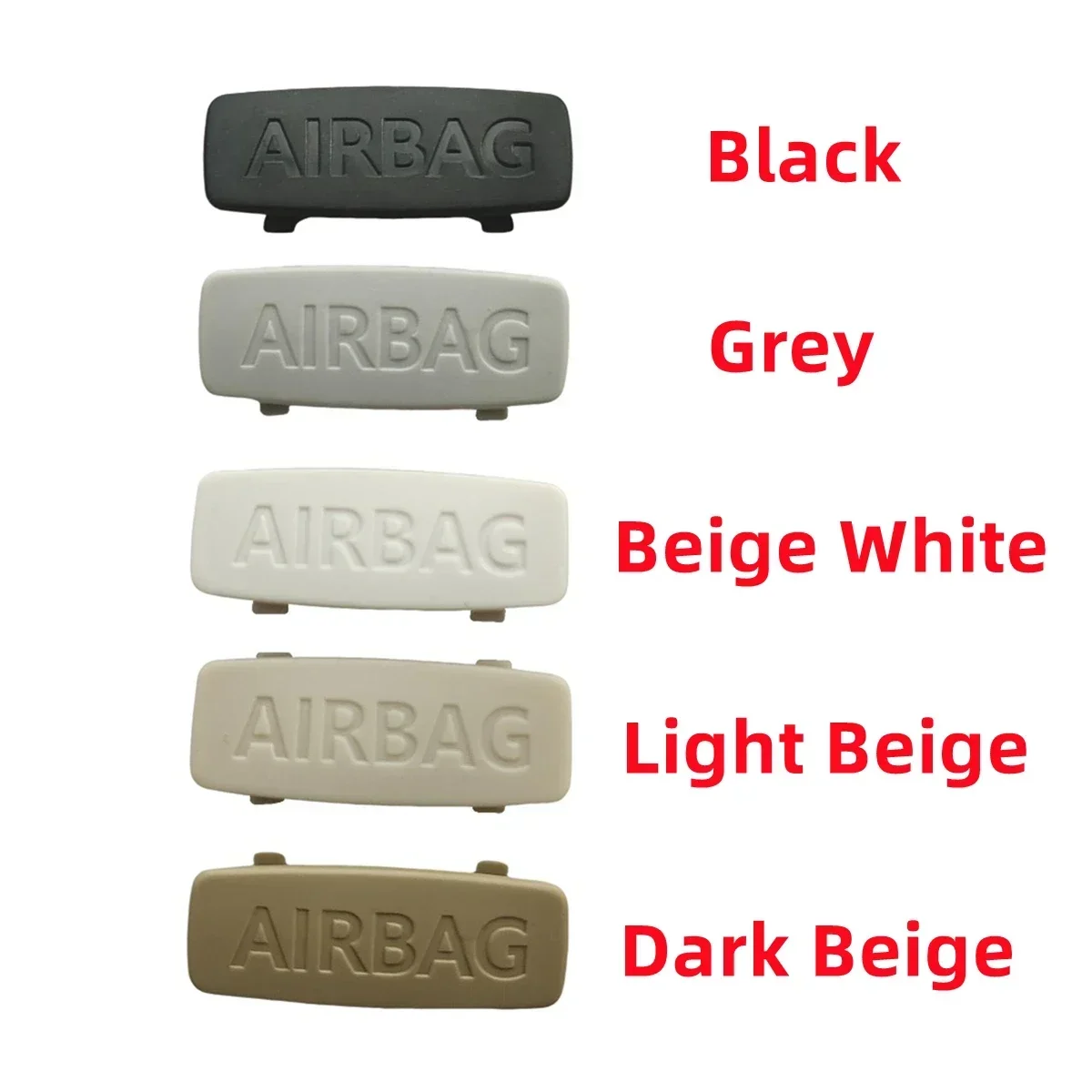 For VW Jetta A5 A6 MK5 Golf 5 6 7 GTI Passat B6 B7 CC Polo 2Pcs A B C Pillar Airbag Emblem Cap 3C0853437C 1K8853437 5G0853437