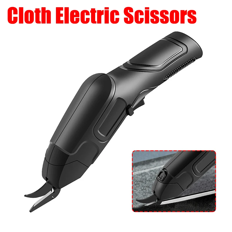 

3.7V Fabric Rechargeable Electric Scissors 1500mAh Battery Cutter Cloth Carpet Leather Cutting Sewing Shear Cutting Machine