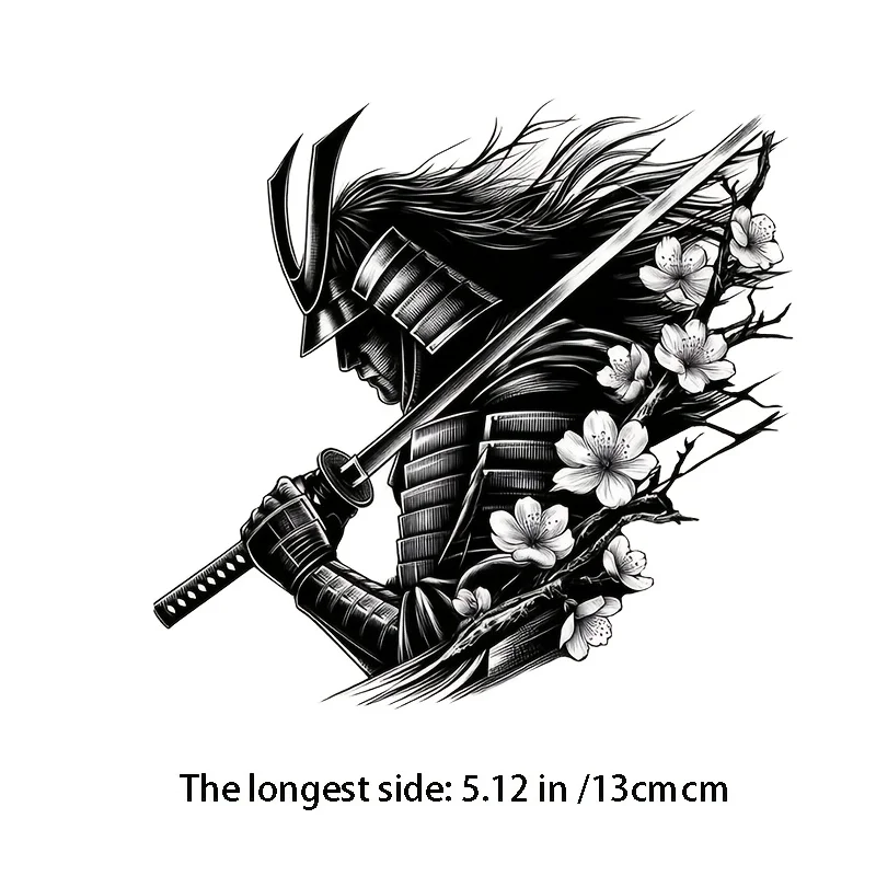 Cool Samurai Car Sticker Glossy Die-cut Vinyl Decal for Tumbler Motorcycle Glass Self-adhesive Fantasy Design